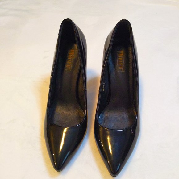 NWOT IDIFU Black Pointed Toe High Heel Pumps Size 8 - Picture 1 of 9